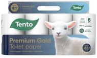 Toalettpapír, 4 rétegű, kistekercses, 8 tekercs, TENTO "Prémium Gold", fehér, (8 tek)