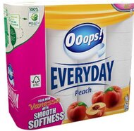 Toalettpapír, 3 rétegű, kistekercses, 32 tekercs, OOOPS "Everyday", barack illat, (32 tek)