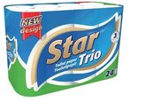 Toalettpapír, 3 rétegű, kistekercses, 24 tekercs, "Star Trio", (24 tek)