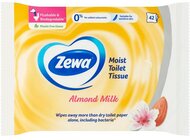 Toalettpapír, nedves, 42db, ZEWA, mandulatej, (42 db)
