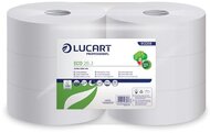 Toalettpapír, 2 rétegű, nagytekercses, 28 cm átmérő, LUCART, "Eco 28 J", fehér, (6 tek)