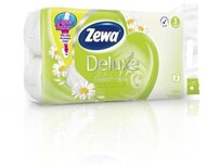 Toalettpapír, 3 rétegű, kistekercses, 8 tekercs, ZEWA "Deluxe, kamilla, (8 tek)