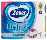 Toalettpapír, 3 rétegű, kistekercses, 4 tekercs, ZEWA "Deluxe", fehér, (4 tek)