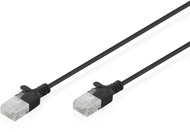 Assmann-DIGITUS CAT 6 U-UTP Slim patch kábel, 1,5 m, fekete - DK-1618-015S-BL