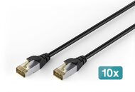 DIGITUS CAT 6A S/FTP kültéri patch kábel, 1 m, PE, 10 darab - DK-1644-A-010-OD-10
