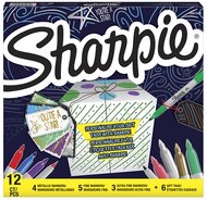 Sharpie 12db-os vegyes színű permanent marker készlet + ajándékkártya