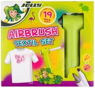 Jolly Airbrush Textile 12 darabos kétvégű színes textilmarker készlet