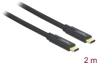 Delock USB 5 Gbps kábel USB Type-C™ - USB Type-C™ 2 m PD 5 A E-Marker - 85527