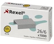 Tűzőkapocs, 26/6, REXEL "No. 56", (1000 db)