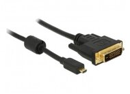 DELOCK 83586 HDMI-micro D male to DVI 24+1 male, 2m