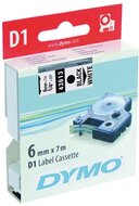 DYMO címke LM D1 alap 6mm fekete betű / fehér alap