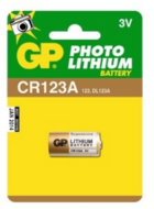 GP CR123A Lithium fotó elem