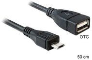 DeLock - USB micro-B>USB 2.0-A M/F OTG 50 cm - 83183