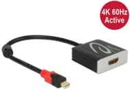DELOCK - mini Displayport - HDMI M/F 4K 60Hz aktív - 62735