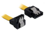 DELOCK 82469 Cable SATA down/straight metal yellow 10cm