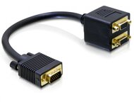 DeLock - Adapter VGA male to 2x VGA female - vga elosztó