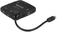 DeLock 65529 Micro USB OTG Card Reader + 3 port USB Hub