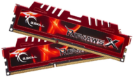 DDR3 G.SKILL RipjawsX Red Series 1600MHz 8GB - F3-12800CL9D-8GBXL (KIT 2DB)