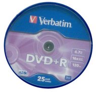 Verbatim DVD+R 4,7GB Hengeres (25 db)