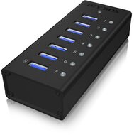 Raidsonic ICY BOX 7 portos USB3.0 HUB táppal
