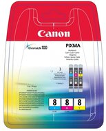 Canon CLI-8 Multipack: Cyan, Magenta, Yellow - 0621B029