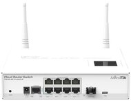 Mikrotik (CRS109-8G-1S-2HnD-IN) Cloud router, 8 gigabit LAN, 1x SFP, wireless-b/g/n, USB, PoE