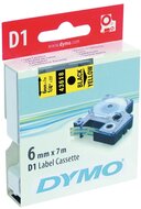 DYMO címke LM D1 alap 6mm fekete betű / sárga alap