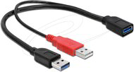 Delock - USB 5 Gbps kábel A-típusú apa + USB A-típusú apa - USB 5 Gbps A-típusú anya - 83176