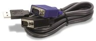 TRENDnet - 15pin USB M/M KVM switch adatkábel 3m -TK-CU10 D-SUB