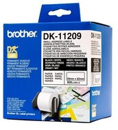 Brother DK-11209 elővágott öntapadós címke 800db/tekercs 29mm x 62mm White