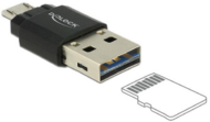 Delock 91735 Micro USB OTG MicroSD kártyaolvasó