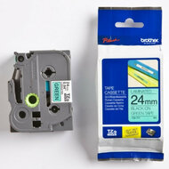 Brother TZE-751 laminált P-touch szalag (24mm) Black on Green - 8m
