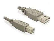 Delock 82216 USB A -> USB B M/M adatkábel 3m szürke