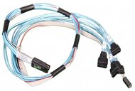 SUPERMICRO Cable IPASS to 4 SATA, 70 cm, with sideband, PB free