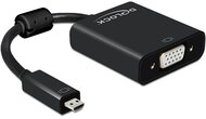 DELOCK 65558 HDMI-micro D male to VGA female audió funkcióval, fekete