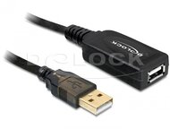 Delock - USB 2.0 aktív hosszabbító kábel 15m - 82689