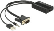 DeLock - VGA to HDMI audió funkcióval adapter - 62597