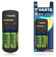 Varta Pocket akkutöltő + AA 2600 mAh x 4 (R2U)