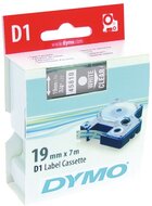 DYMO címke LM D1 alap 19mm fehér betű / víztiszta alap