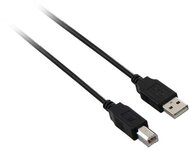 V7 - USB2.0 A-B kábel M/M - fekete