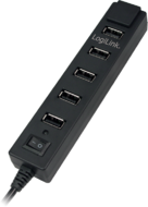 LogiLink UA0124 USB 2.0 7 portos hub ki/be kapcsolóval