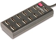 LogiLink 13 portos USB2.0 HUB ki/be kapcsolóval, táppal UA0126