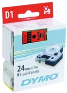 DYMO címke LM D1 alap 24mm fekete betű / piros alap