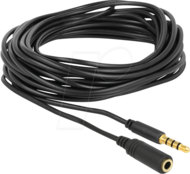 Delock - hosszabbító kábel sztereo Jack 3.5 mm M/F 4 pin 5 m - 84669