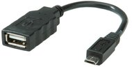 Roline - USB2.0 OTG kábel - 0,15m