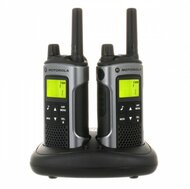 MOTOROLA TLKR-T80 PMR RÁDIÓ 2 DB / + AKKU, IKERTÖLTŐ, ÖVCSIPESZ