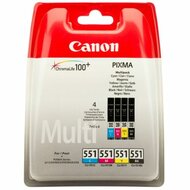 Canon CLI-551 Multipack: Black, Cyan, Magenta, Yellow