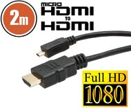 Delight - HDMI M - micro HDMI M 2m