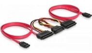 Delock 84239 SATA All-in-One cable for 2x HDD