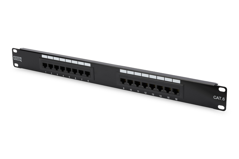 DIGITUS - CAT 6 PATCH PANEL CLASS E 16 PORT UNSHIELDED - DN-91616U ...